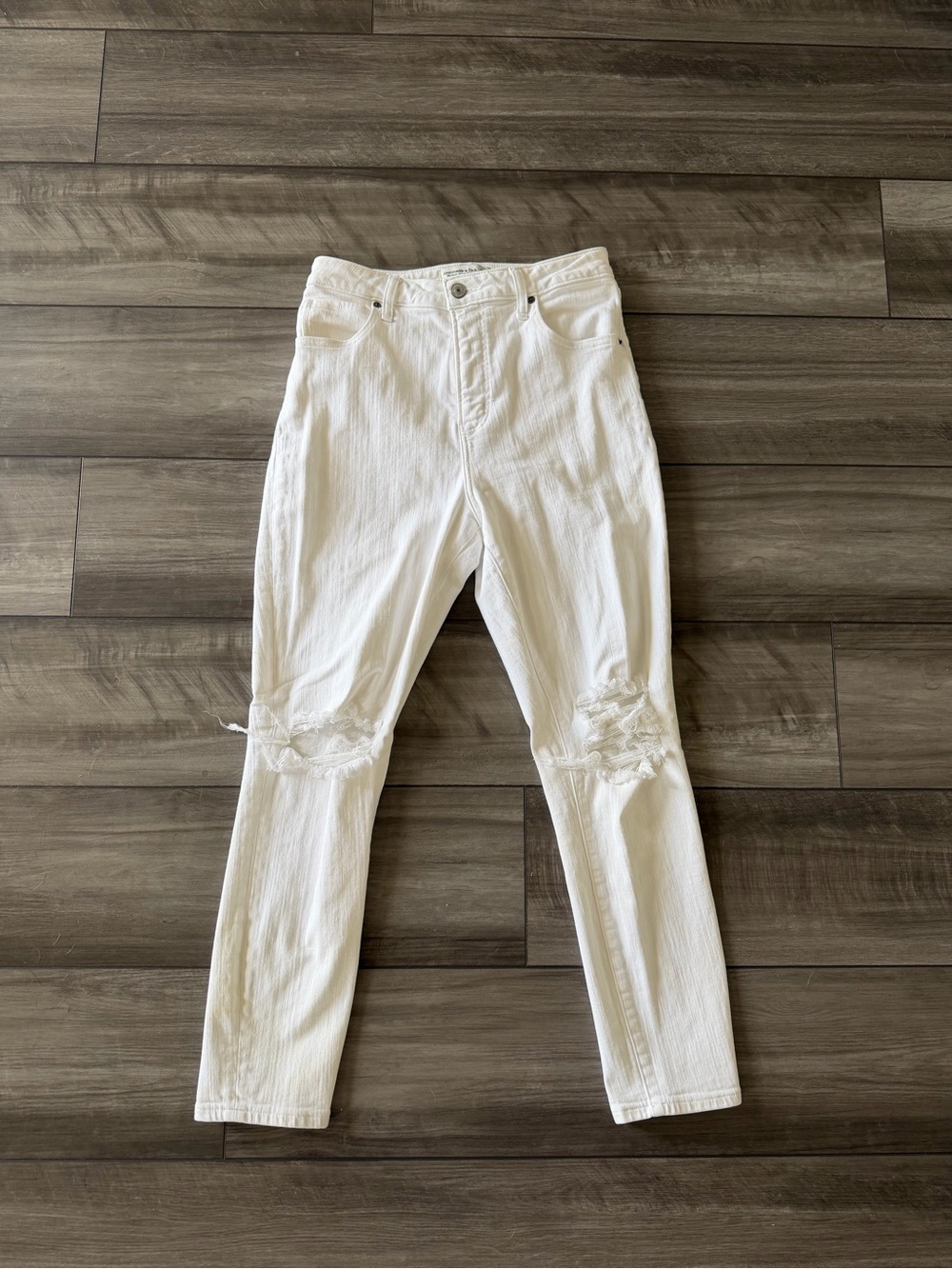 Abercrombie & Fitch Curve Love Super Skinny Ankle High Rise Jeans